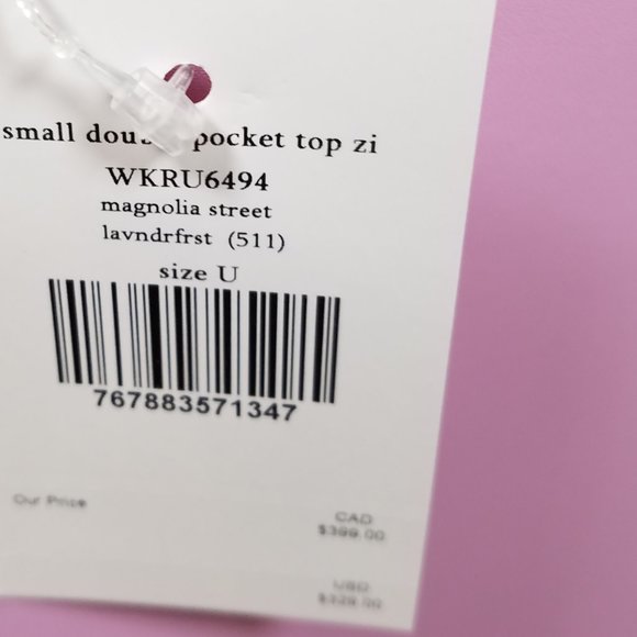 Magnolia Street Lavender Kate Spade Double tote - Picture 6 of 11